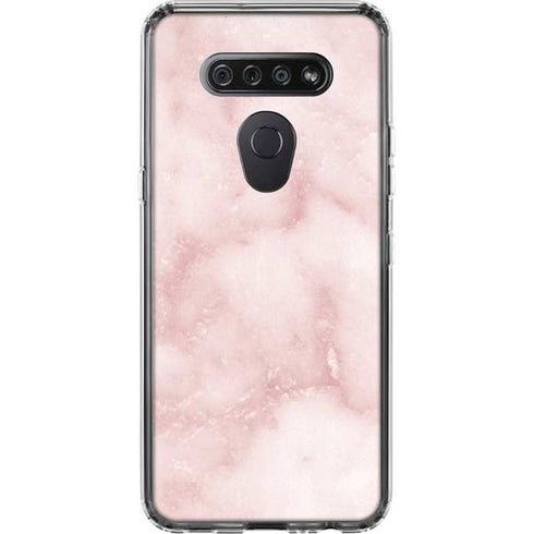 Blush Marble LG K51/Q51 Clear Case