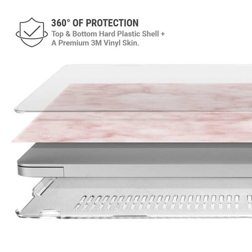 Blush Marble MacBook Air 15in (2023-2025) Case plus Skin