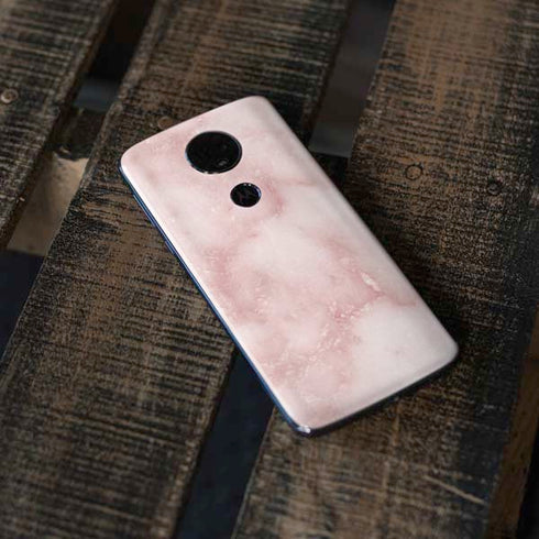 Blush Marble Moto E5 Plus Skin