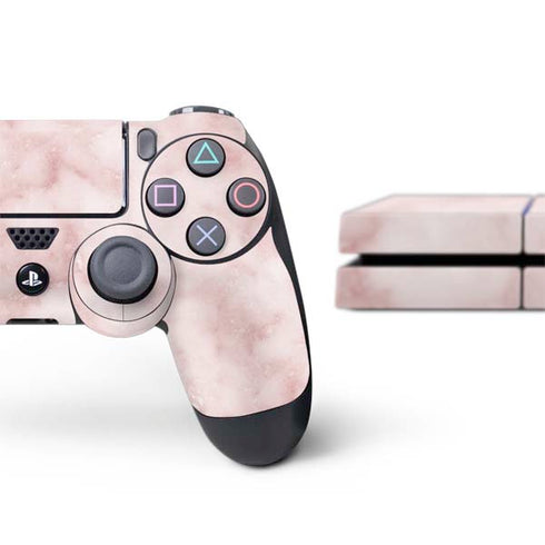 Blush Marble PS4 Console and Controller Bundle Skin