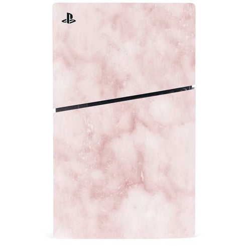 Blush Marble PS5 Slim Disk Console Skin