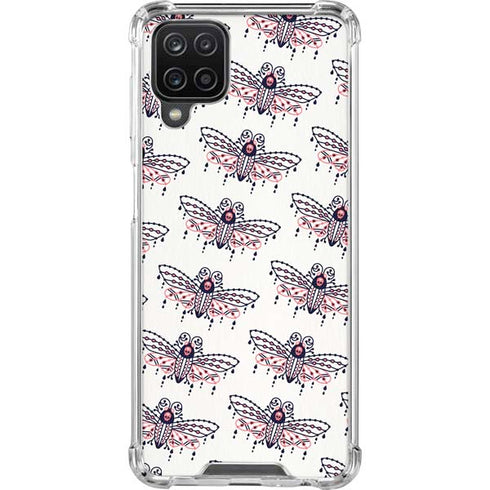 Cat Coq Blush Moth Galaxy A12 Clear Case