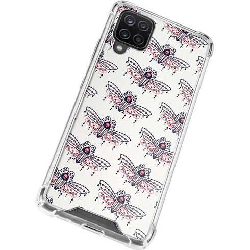 Cat Coq Blush Moth Galaxy A12 Clear Case