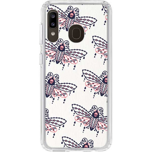 Cat Coq Blush Moth Galaxy A20 Clear Case