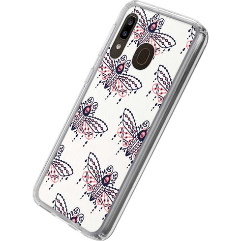 Cat Coq Blush Moth Galaxy A20 Clear Case