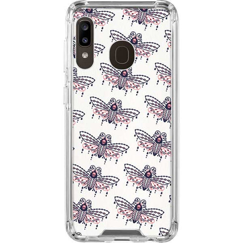 Cat Coq Blush Moth Galaxy A30 Clear Case
