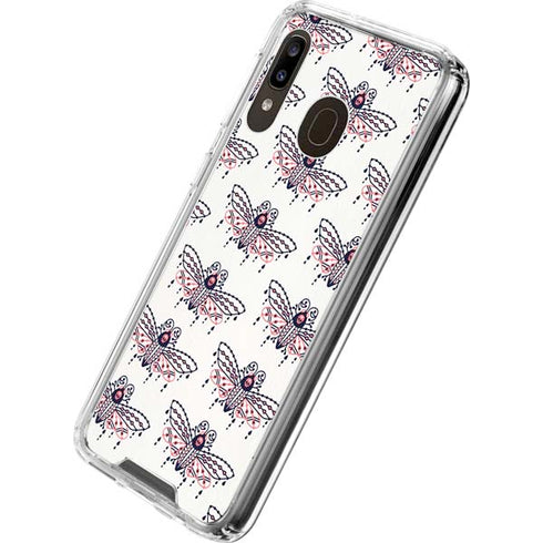Cat Coq Blush Moth Galaxy A30 Clear Case