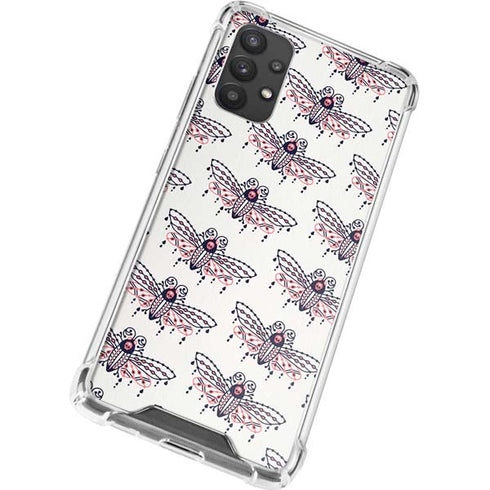Cat Coq Blush Moth Galaxy A32 5G Clear Case