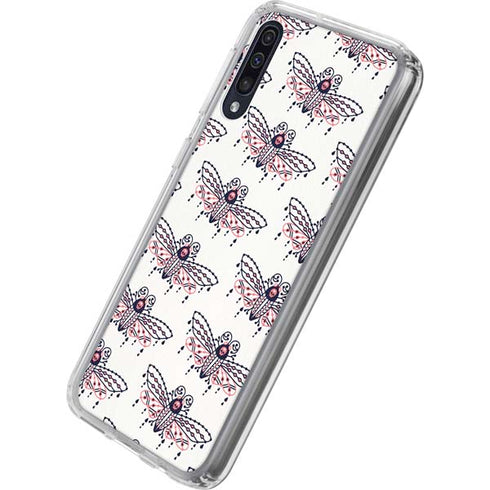 Cat Coq Blush Moth Galaxy A50 Clear Case