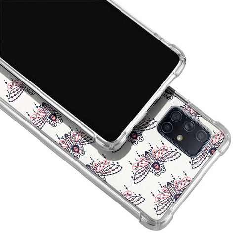 Cat Coq Blush Moth Galaxy A71 5G Clear Case