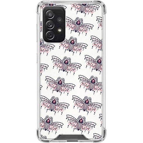 Cat Coq Blush Moth Galaxy A72 5G Clear Case