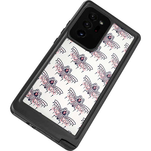 Cat Coq Blush Moth Galaxy Note20 Ultra 5G Waterproof Case