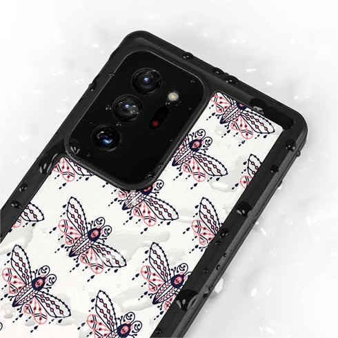 Cat Coq Blush Moth Galaxy Note20 Ultra 5G Waterproof Case