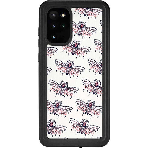 Cat Coq Blush Moth Galaxy S20 Plus Waterproof Case