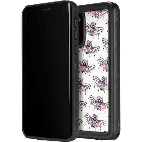Cat Coq Blush Moth Galaxy S20 Plus Waterproof Case