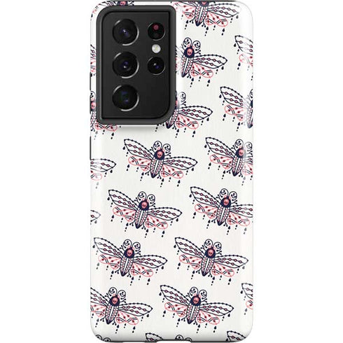 Cat Coq Blush Moth Galaxy S21 Ultra 5G Pro Case