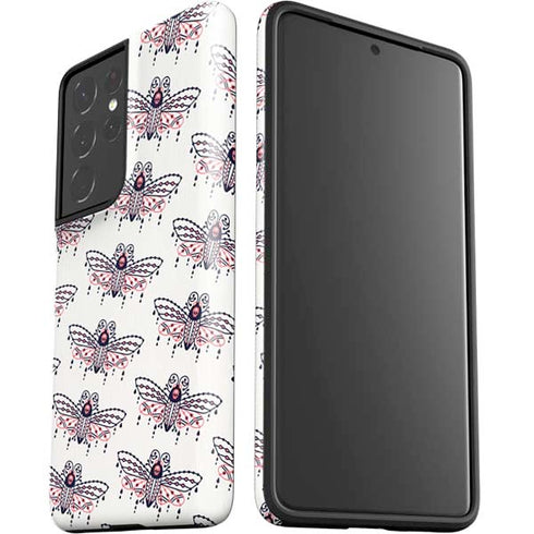 Cat Coq Blush Moth Galaxy S21 Ultra 5G Pro Case