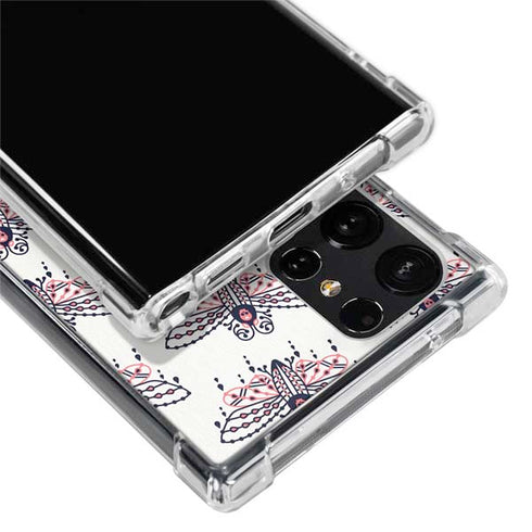 Cat Coq Blush Moth Galaxy S22 Ultra Clear Case