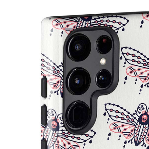 Cat Coq Blush Moth Galaxy S22 Ultra Pro Case
