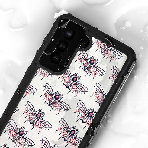 Cat Coq Blush Moth Galaxy S23 Plus Waterproof Case