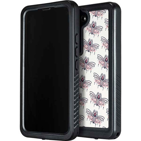 Cat Coq Blush Moth Galaxy S23 Waterproof Case
