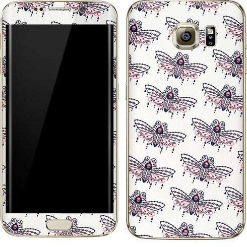 Cat Coq Blush Moth Galaxy S7 Edge Skin