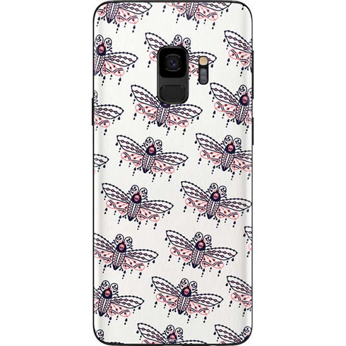 Cat Coq Blush Moth Galaxy S9 Skin