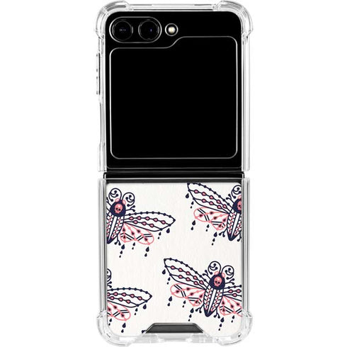Blush Moth by Cat Coq Galaxy Z Flip5 5G Clear Case