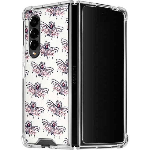 Cat Coq Blush Moth Galaxy Z Fold4 5G Clear Case