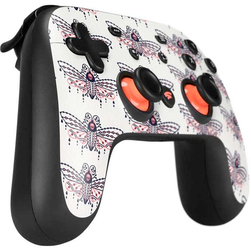 Cat Coq Blush Moth Google Stadia Controller Skin