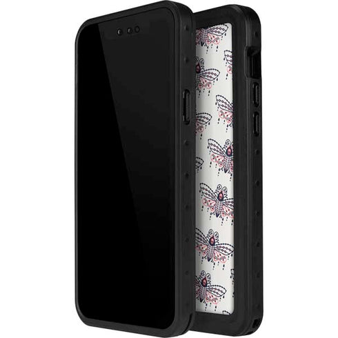 Cat Coq Blush Moth iPhone 12 Pro Waterproof Case