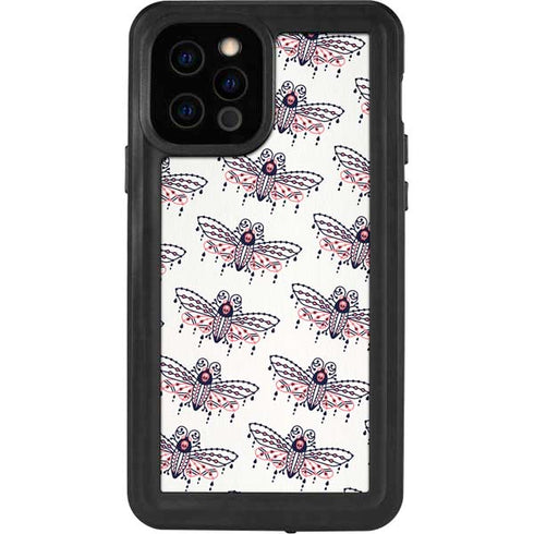 Cat Coq Blush Moth iPhone 12 Pro Waterproof Case