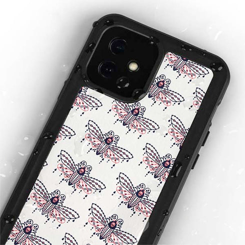Cat Coq Blush Moth iPhone 12 Waterproof Case