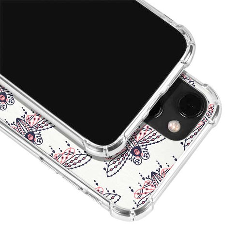 Cat Coq Blush Moth iPhone 13 Mini Clear Case