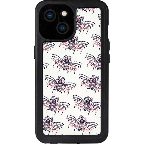 Cat Coq Blush Moth iPhone 13 Mini Waterproof Case