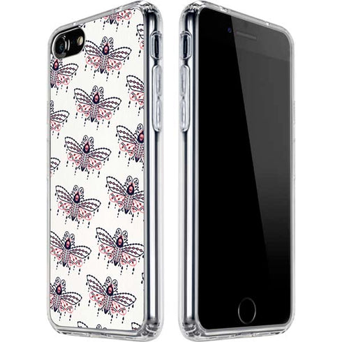 Cat Coq Blush Moth iPhone SE (2nd & 3rd Gen) Clear Case