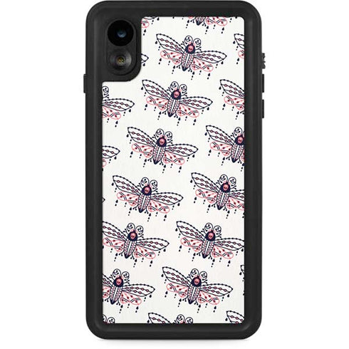 Cat Coq Blush Moth iPhone XR Waterproof Case