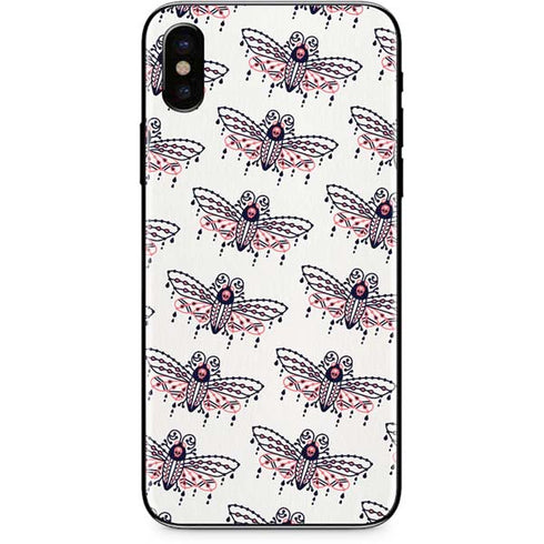 Cat Coq Blush Moth iPhone XS Skin