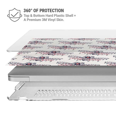 Cat Coq Blush Moth MacBook Pro 16in (2019-20) Case plus Skin