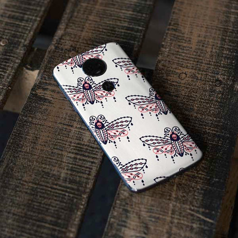 Cat Coq Blush Moth Moto E5 Plus Skin