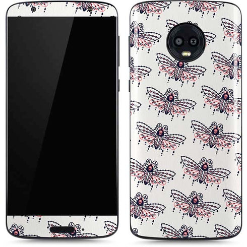 Cat Coq Blush Moth Moto G6 Skin