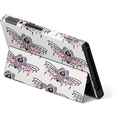 Cat Coq Blush Moth Nintendo Switch OLED (2021) Skin