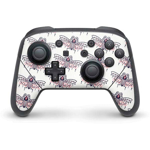 Cat Coq Blush Moth Nintendo Switch Pro Controller Skin