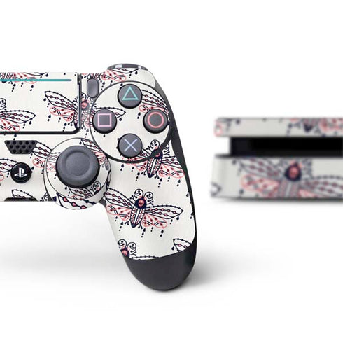 Cat Coq Blush Moth PS4 Slim Bundle Skin