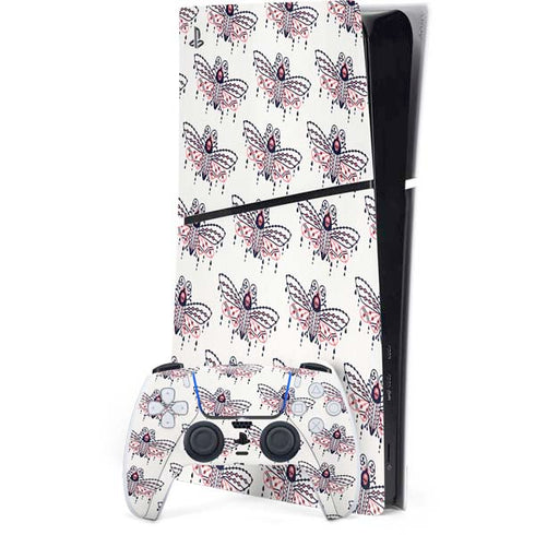 Blush Moth by Cat Coq PS5 Slim Digital Edition Console Skin