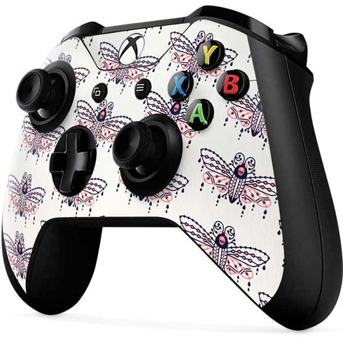 Cat Coq Blush Moth Xbox One X Controller Skin