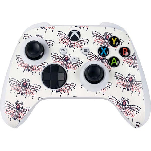 Cat Coq Blush Moth Xbox Series S Controller Skin