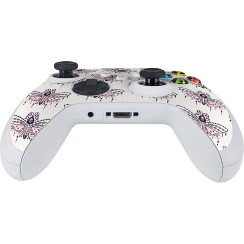 Cat Coq Blush Moth Xbox Series S Controller Skin