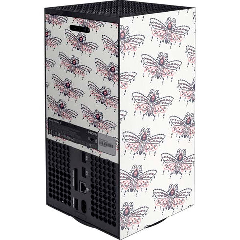 Cat Coq Blush Moth Xbox Series X Console Skin