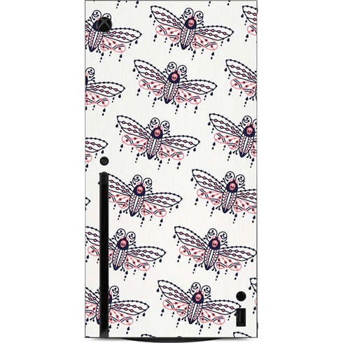 Cat Coq Blush Moth Xbox Series X Console Skin